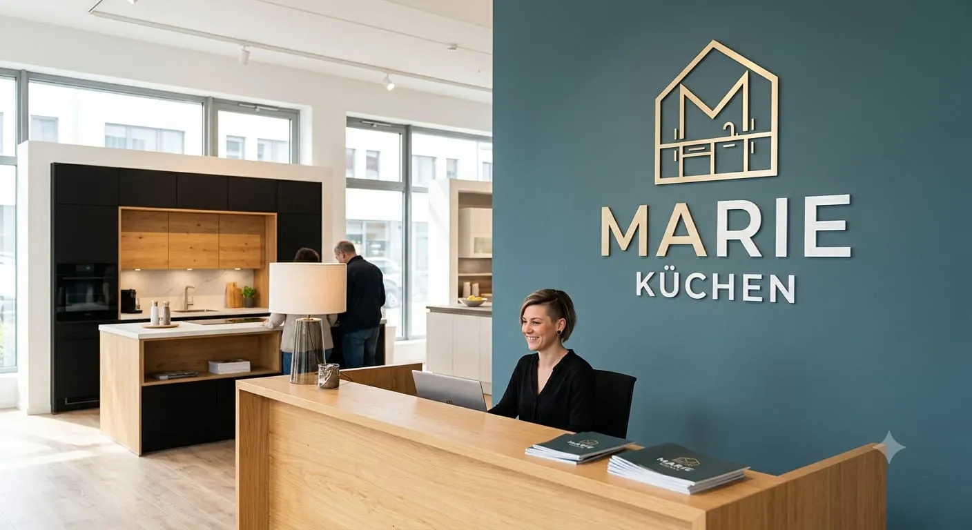 Einblick in den Marie Küchen Showroom in Ludwigshafen